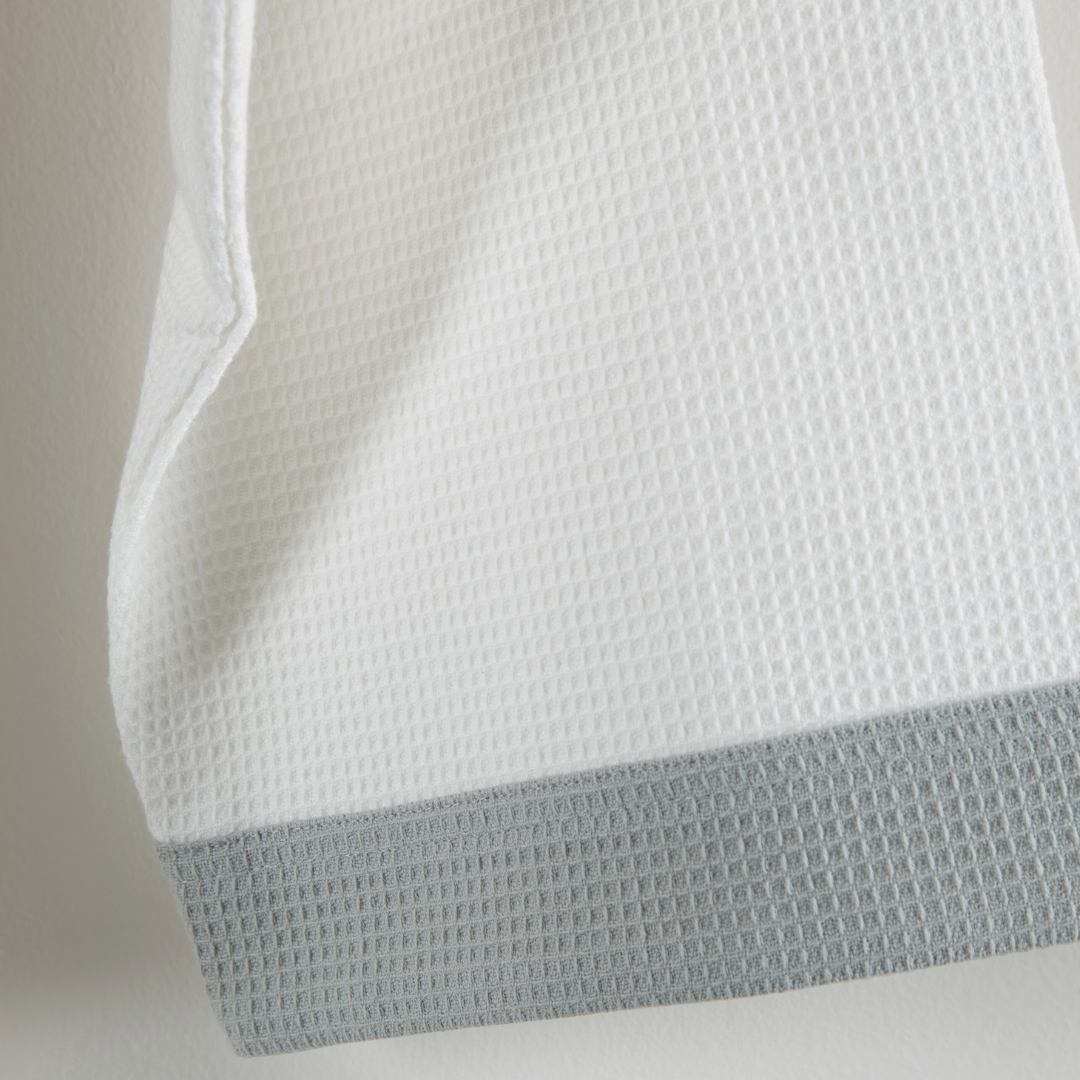 Cotton Micro Waffle Bathrobe | Shawl Collar