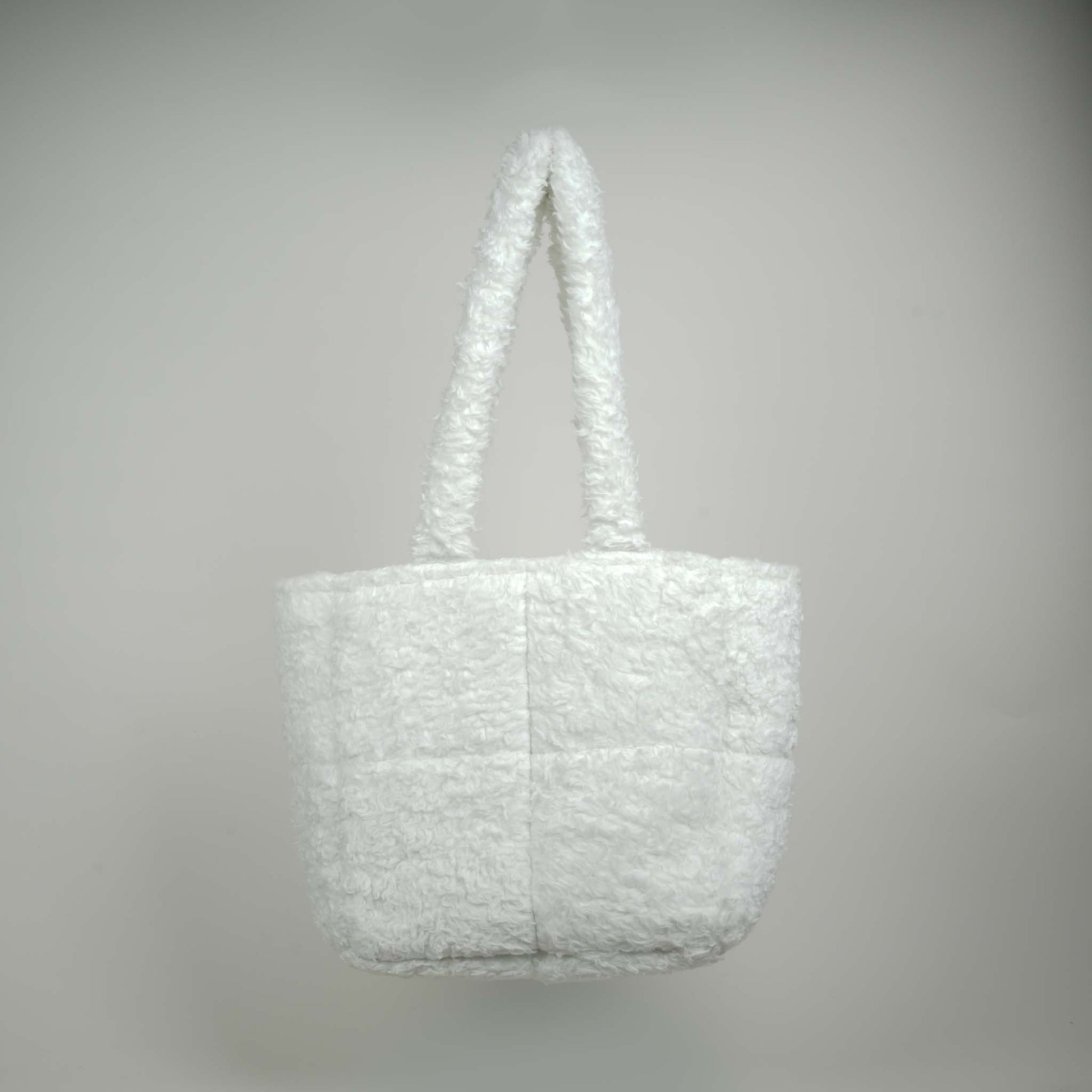 Teddy White Tote Bag