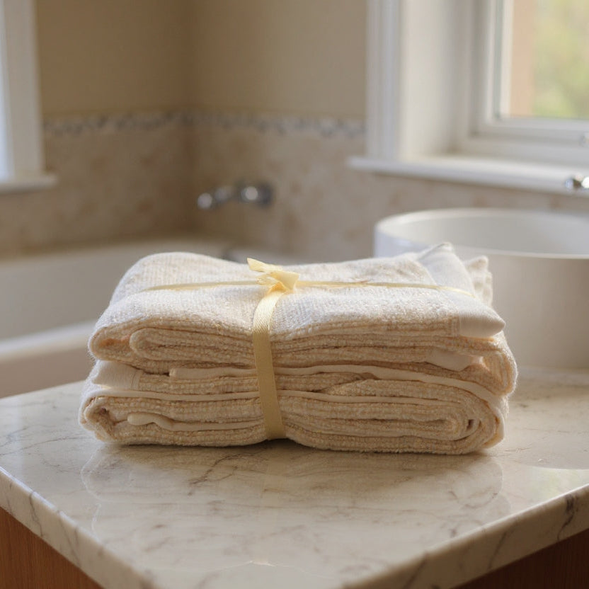Bamboo Terry Hand Towel Set of 2