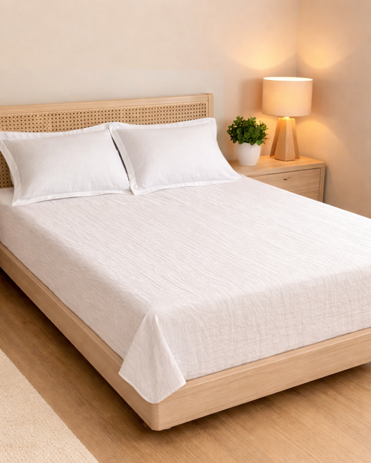 Muslin Bedding White