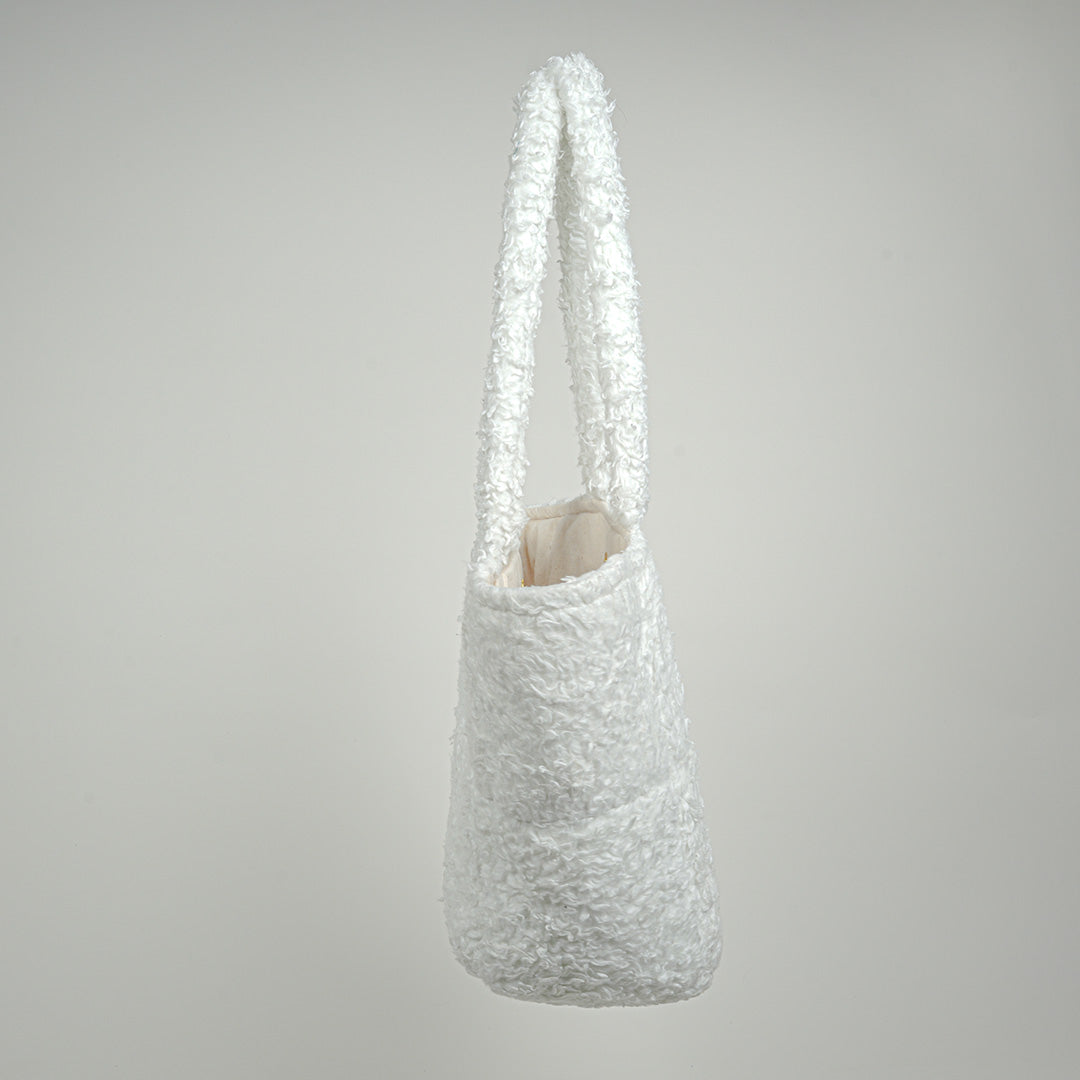 Teddy White Tote Bag