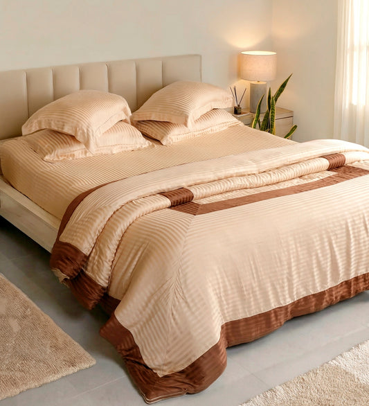 100% BAMBOO Contrast Duvet |Shifting sand