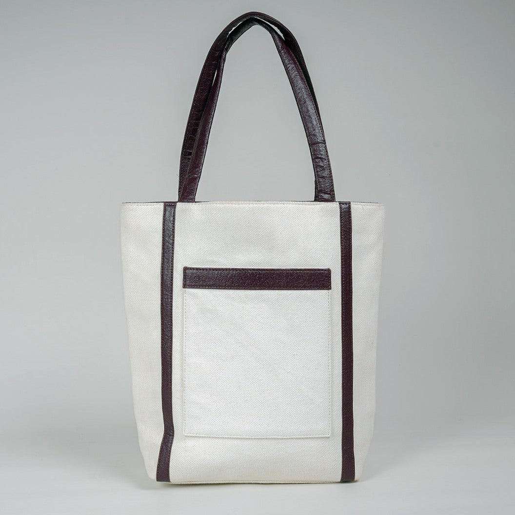 Tote Bag | Cotton And Banana Leather