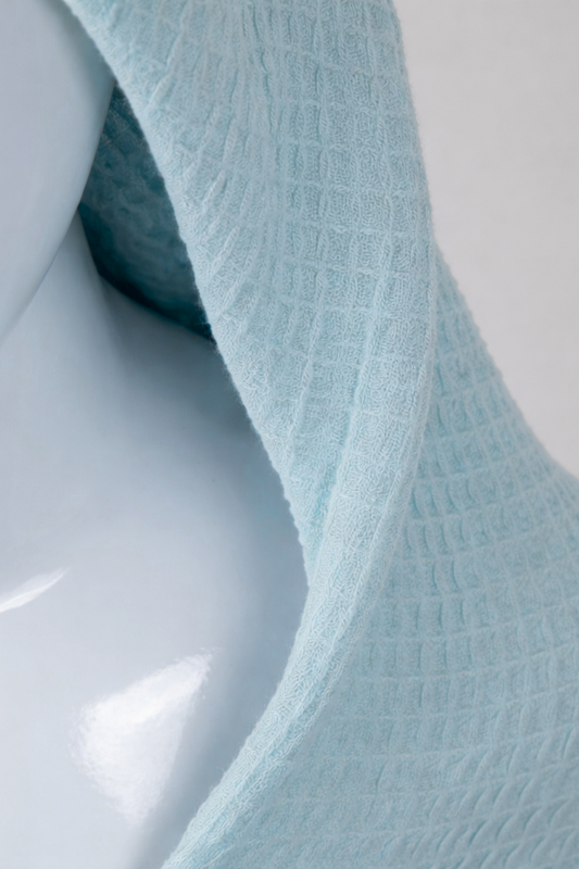 Bamboo Waffle Hooded Towel | Blue