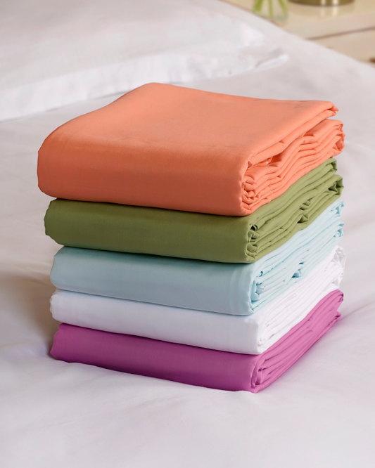 1000 TC COTTON SATEEN Ruffled Bedsheet set