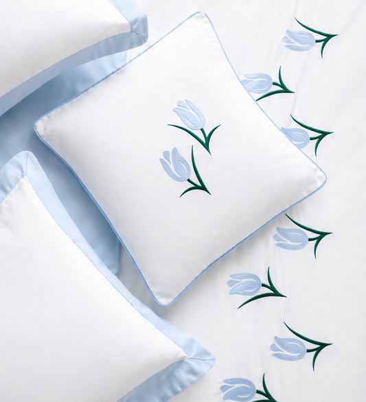 Cotton Sateen Embroidery Cushion cover