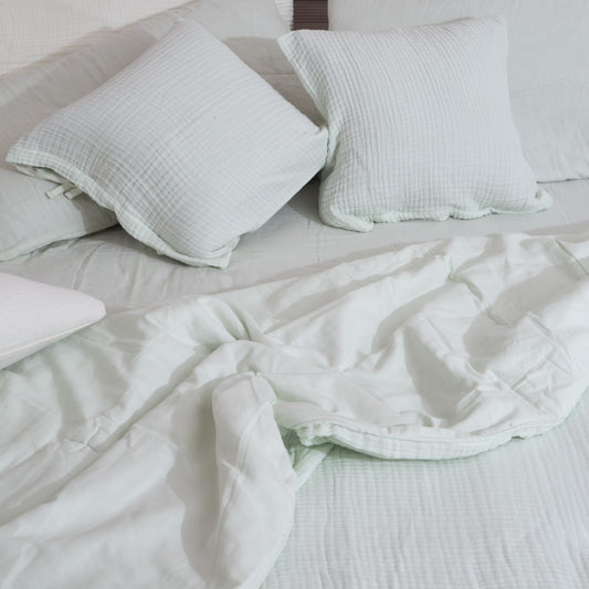 Duvet | Muslin Cotton Sateen | Aqua Glass