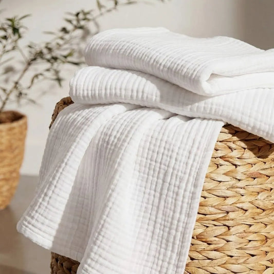 Muslin bath towel+ Muslin hand towel(2 pcs)