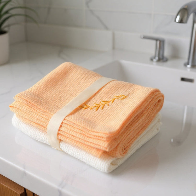 Cotton Waffle Bath Towel Set of 2