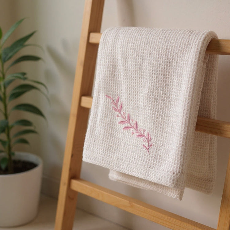 Cotton Waffle Bath Towel Set of 2