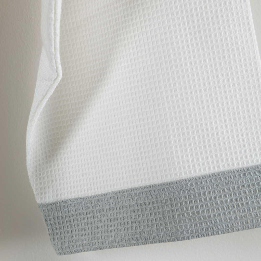 Cotton Micro Waffle Bathrobe | Shawl Collar