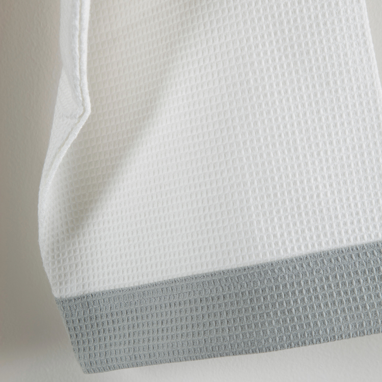 Cotton Micro Waffle Bathrobe | Shawl Collar