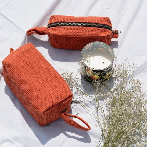 Waffle Cotton Pouch