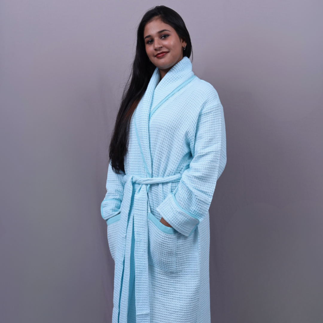 Bamboo Cotton Shawl Collar Bathrobe