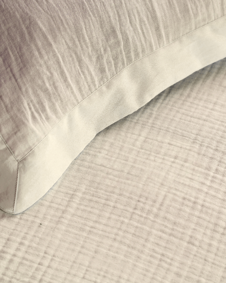 Muslin Bedding | Aqua green