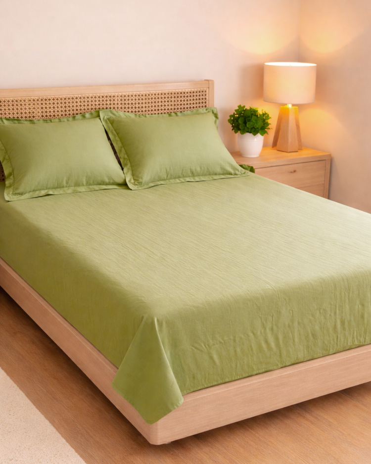 Muslin Bedding | Olive green