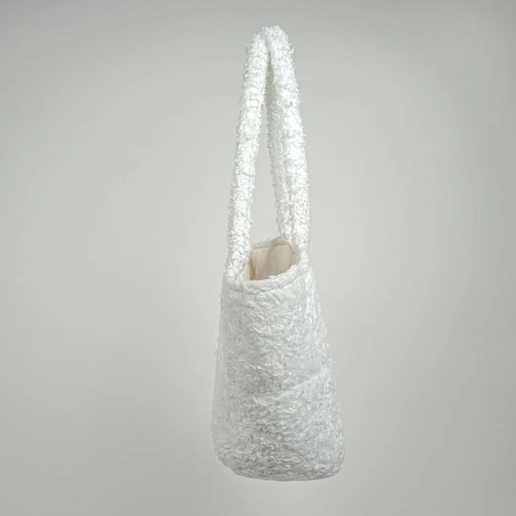 Teddy White Tote Bag