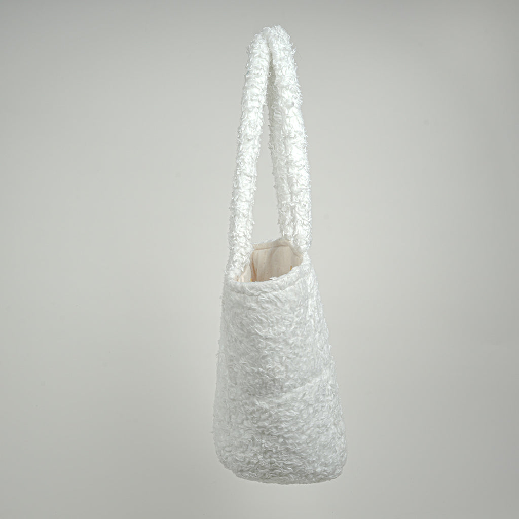 Teddy White Tote Bag