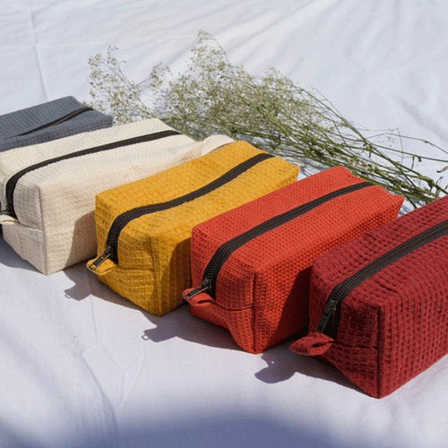 Waffle Cotton Pouch