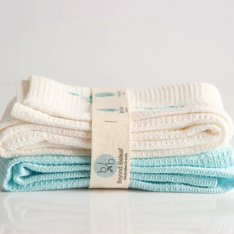 Cotton Waffle Hand Towel Set of 2