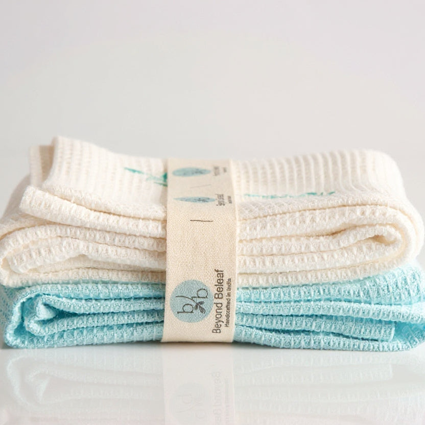 Cotton Waffle Hand Towel Set of 2