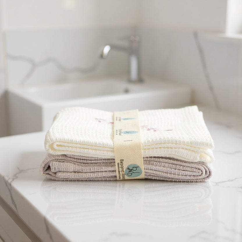 Cotton Waffle Hand Towel Set of 2