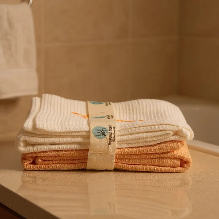 Cotton Waffle Hand Towel Set of 2