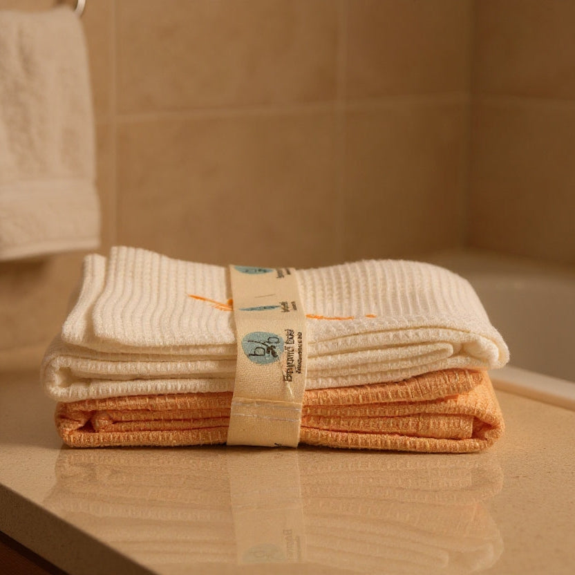 Cotton Waffle Hand Towel Set of 2