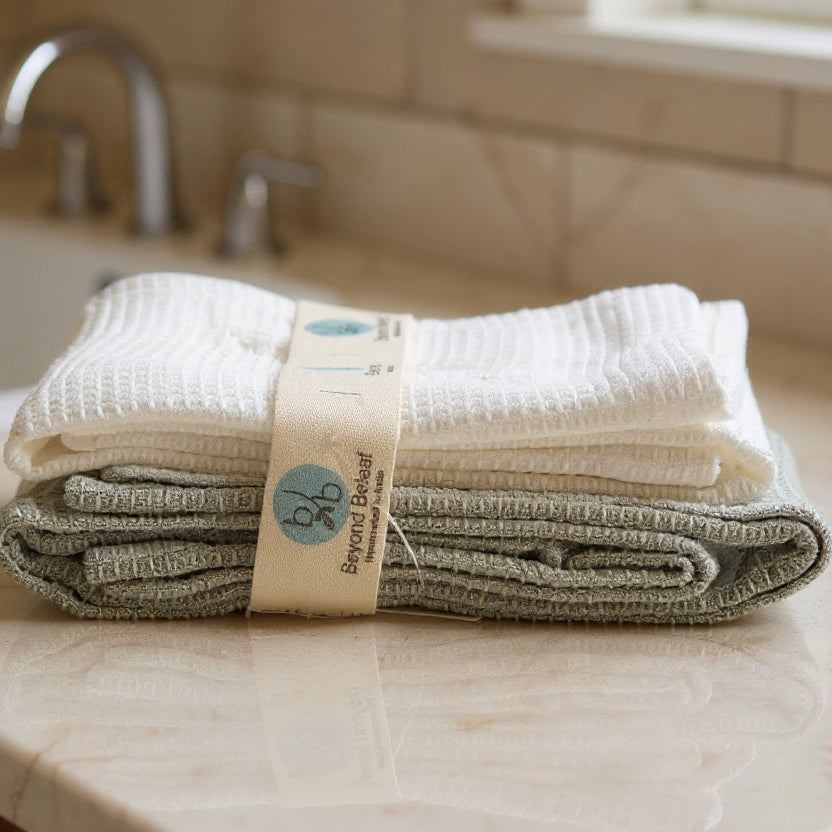 Cotton Waffle Hand Towel Set of 2