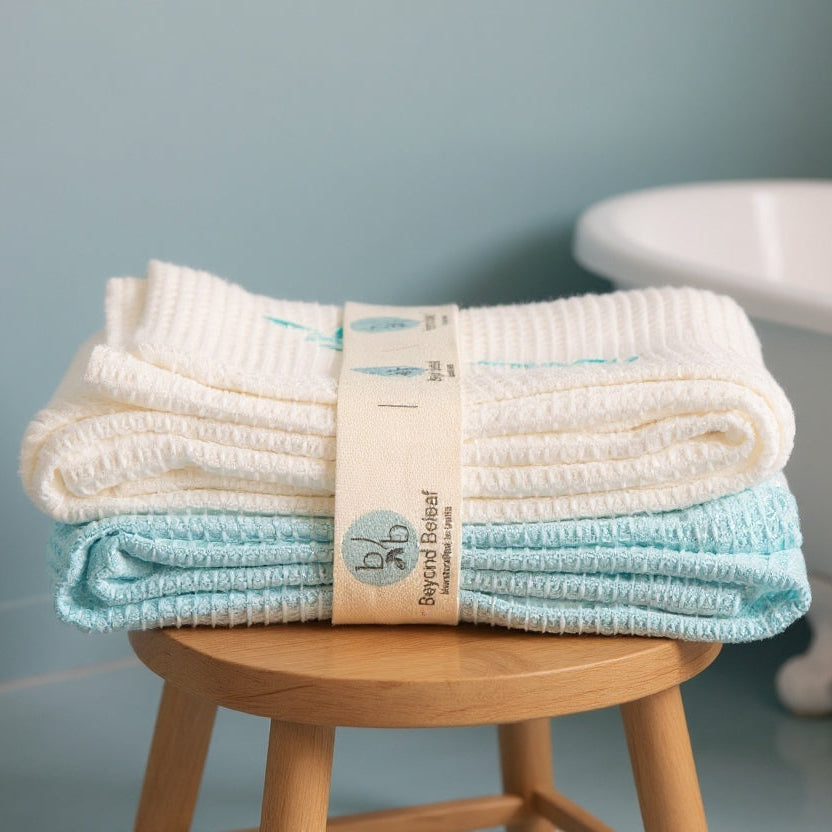 Cotton Waffle Hand Towel Set of 2