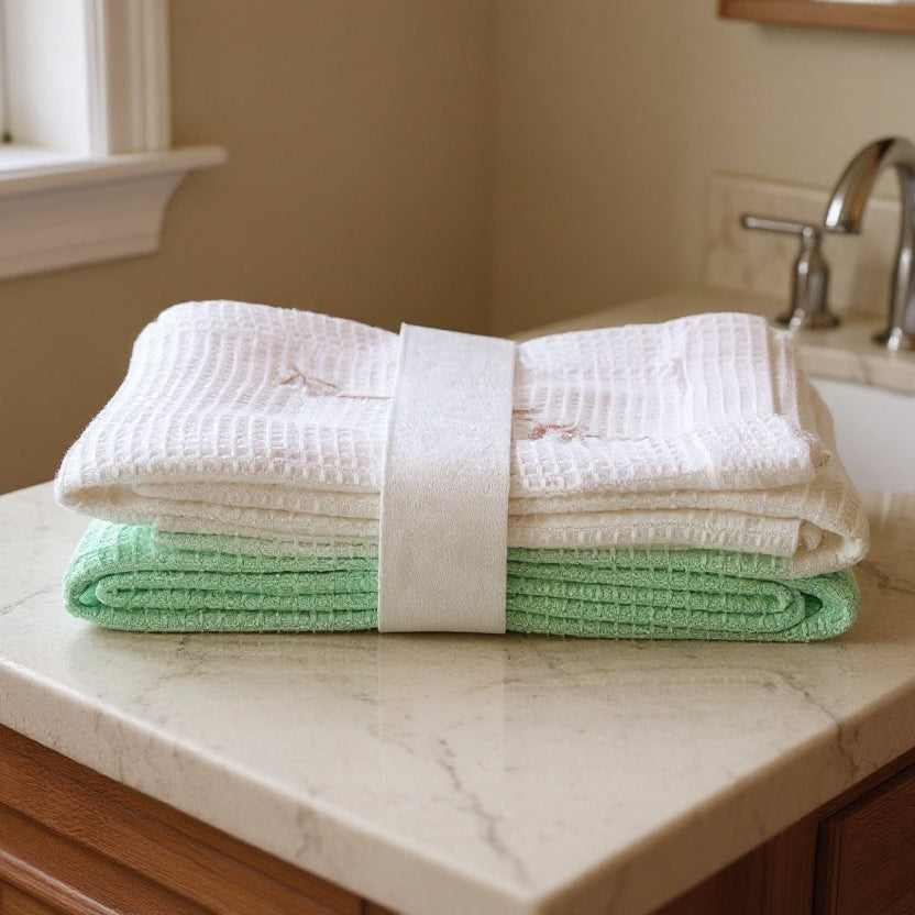 Cotton Waffle Hand Towel Set of 2