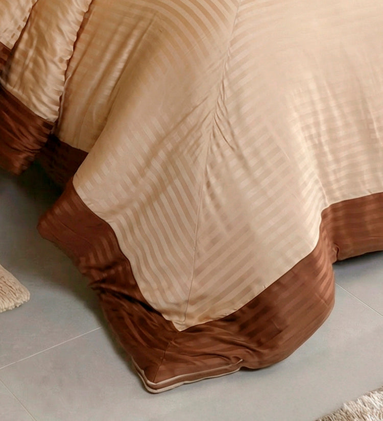 100% BAMBOO Contrast Duvet |Shifting sand