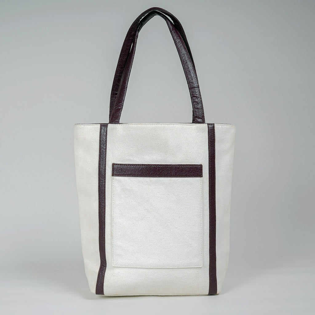 Tote Bag | Cotton And Banana Leather