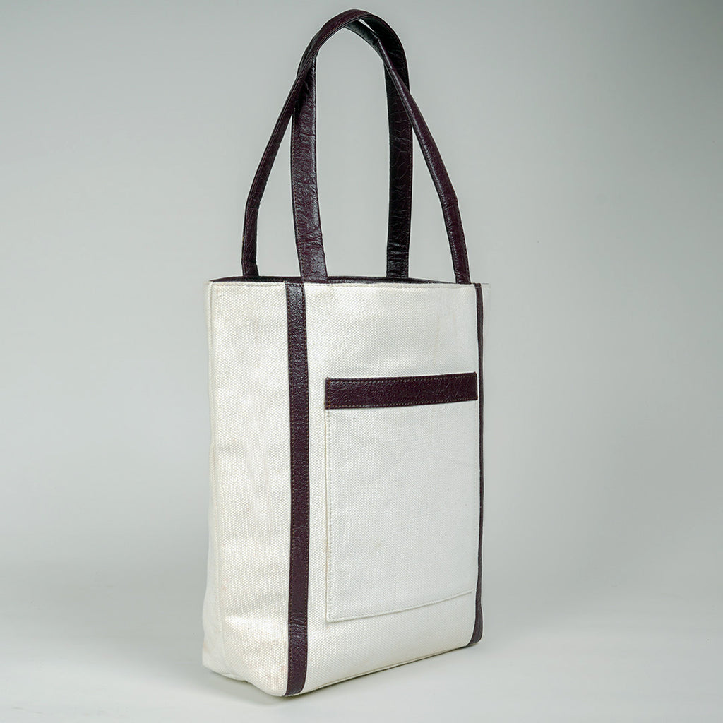 Tote Bag | Cotton And Banana Leather