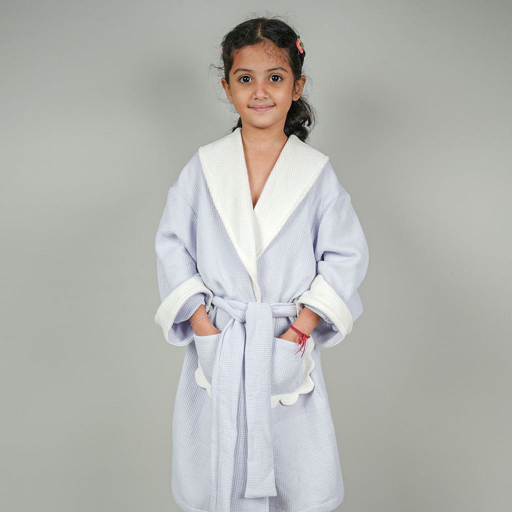 Aqua Luxe Robe | Cotton Waffle