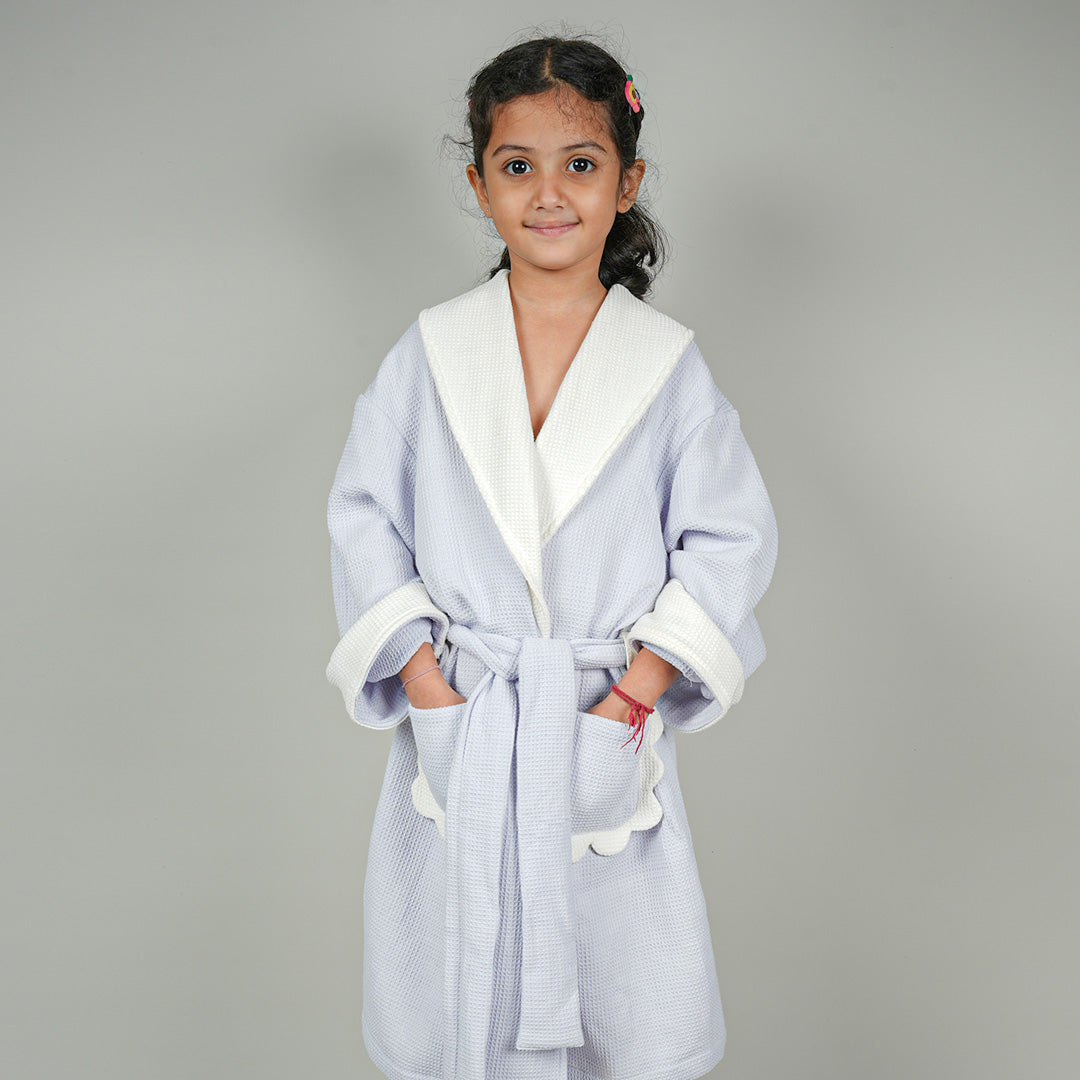 Aqua Luxe Robe | Cotton Waffle