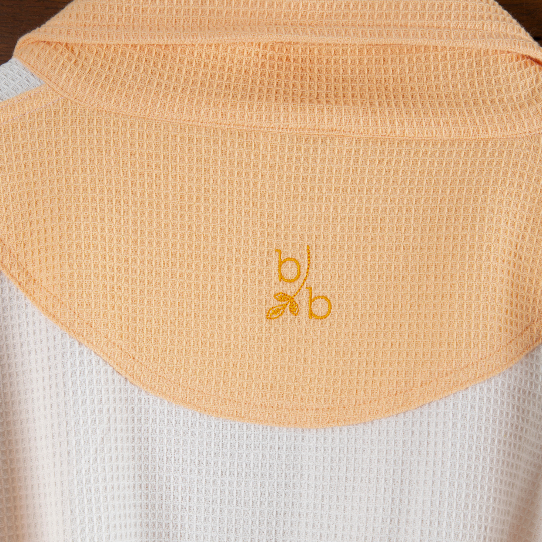 Cotton Micro Waffle Bathrobe | Shawl Collar