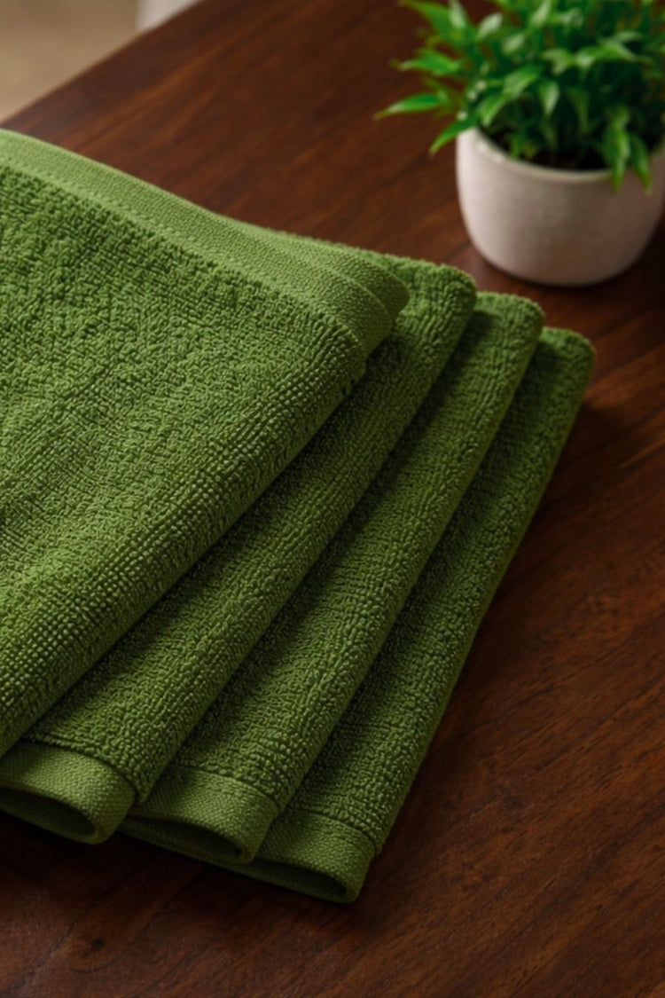 Bamboo Terry Face Towels (Set of 4)