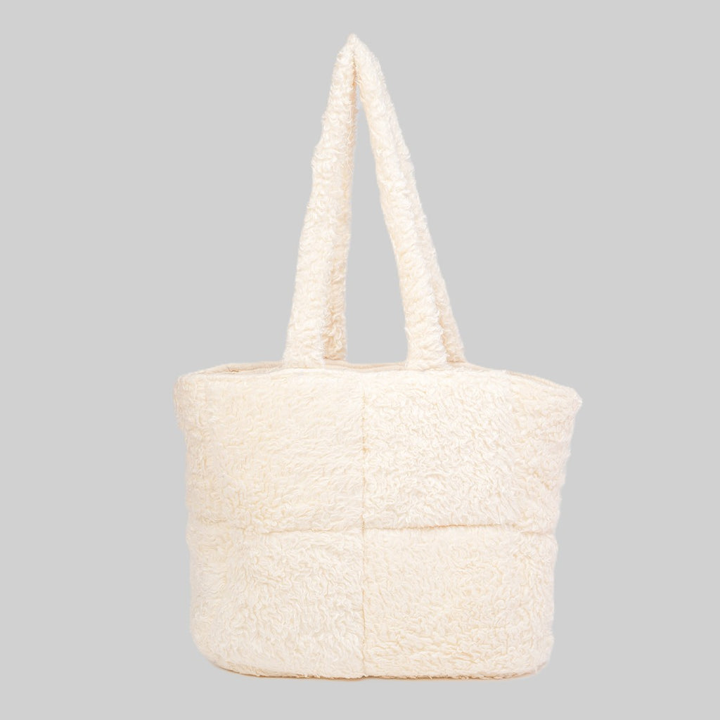 Teddy Beige Tote Bag