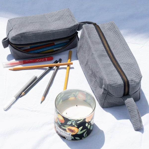 Waffle Cotton Pouch