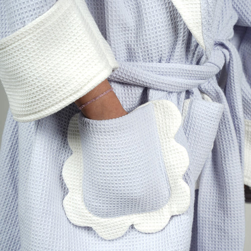 Aqua Luxe Robe | Cotton Waffle