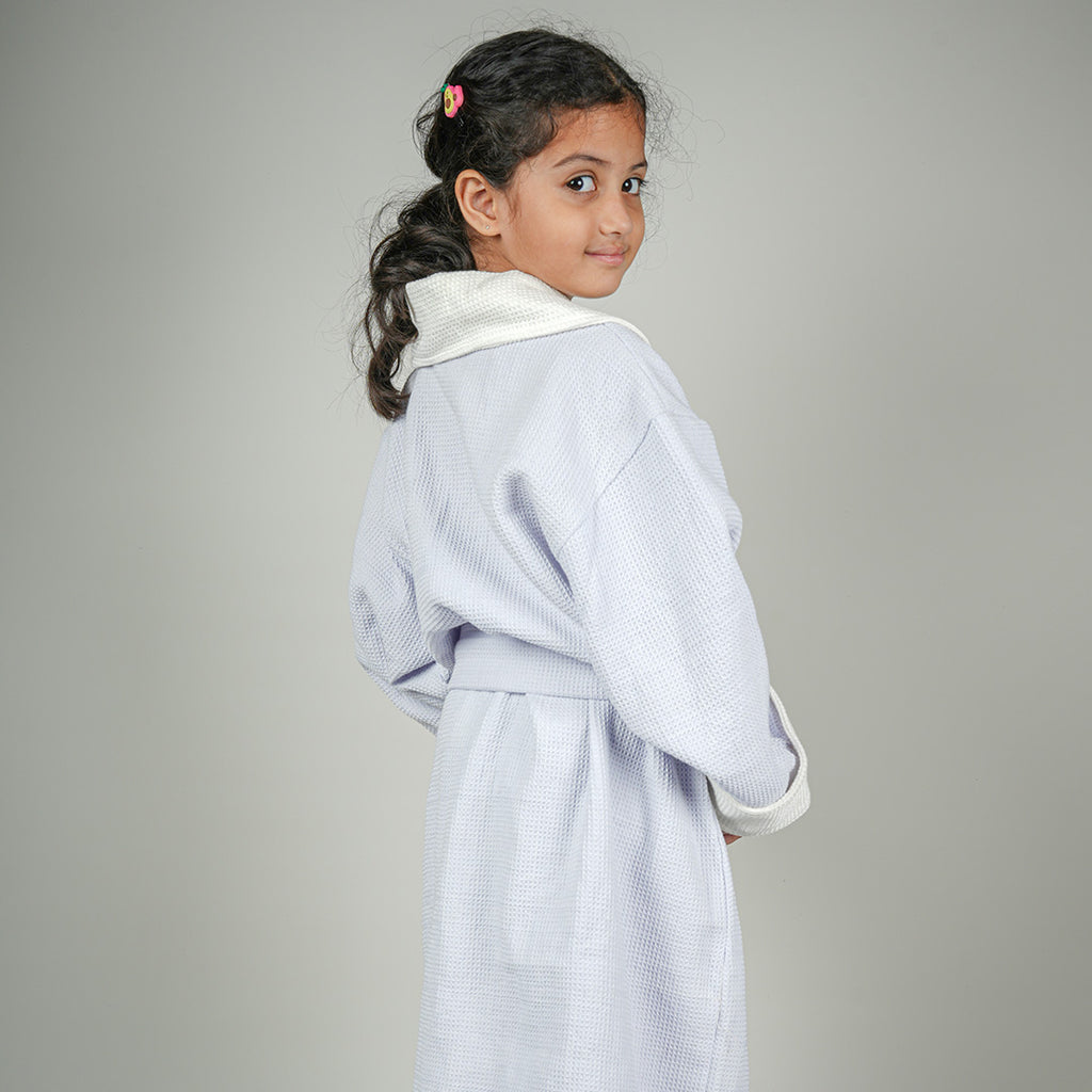 Aqua Luxe Robe | Cotton Waffle