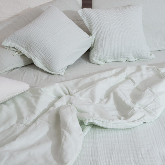 Duvet | Muslin Cotton Sateen | Aqua Glass
