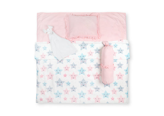 Bamboo Dream Nest | Baby Bedding Set | Pink Whimsy