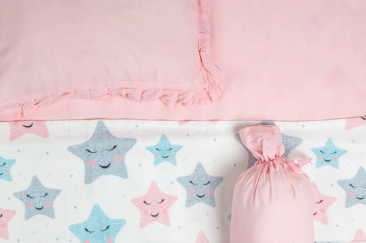 Bamboo Dream Nest | Baby Bedding Set | Pink Whimsy