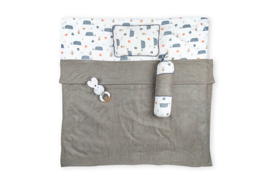 Bamboo Dream Nest | Baby Bedding set | Grey Giggles