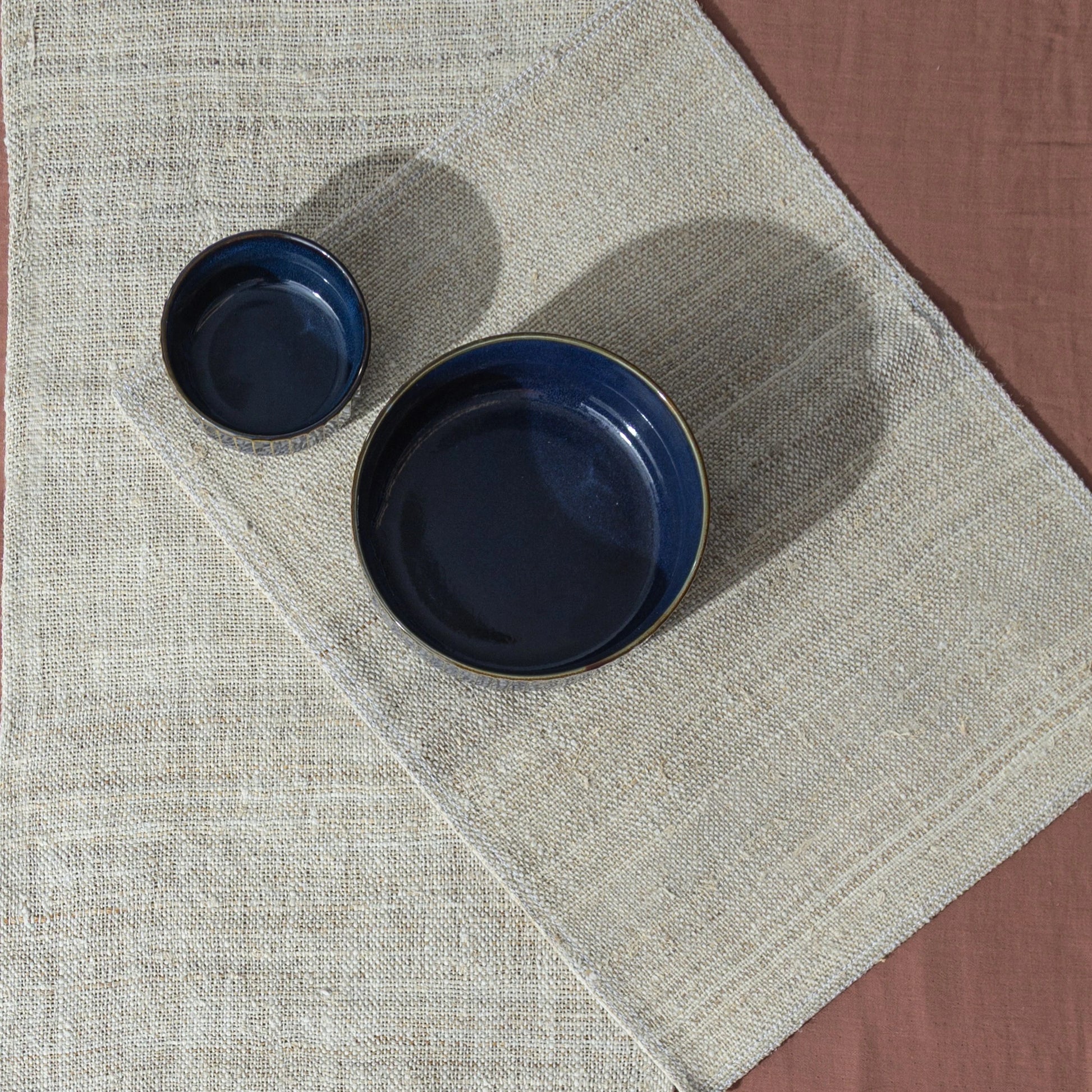 Hemp Burlap Dining Set