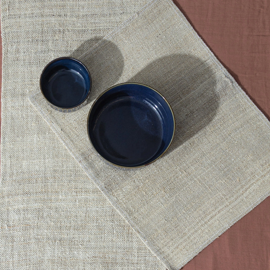 Hemp Burlap Dining Set