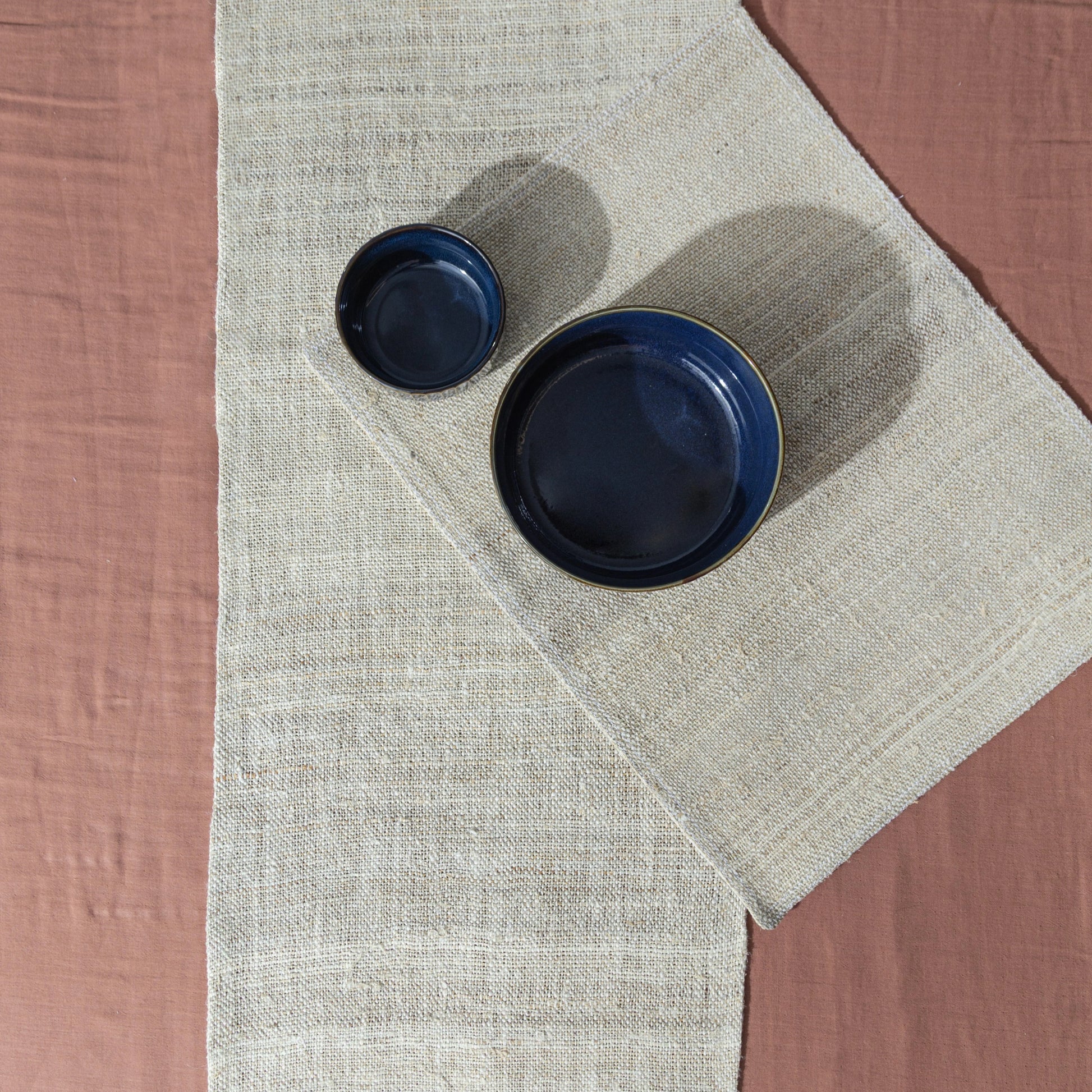 Hemp Burlap Dining Set