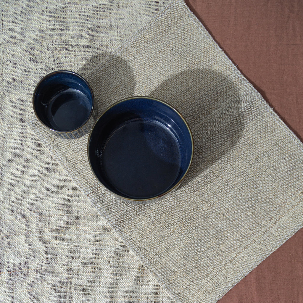 Hemp Burlap Dining Set